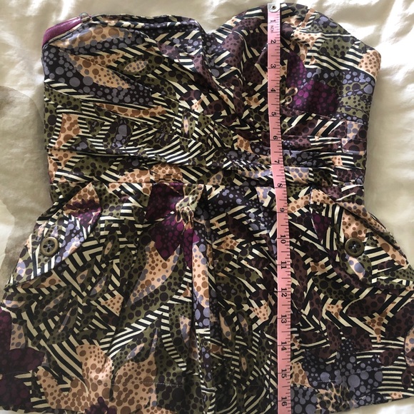 Anthropologie Fei Multi Colored Bustier Corset - Picture 6 of 8